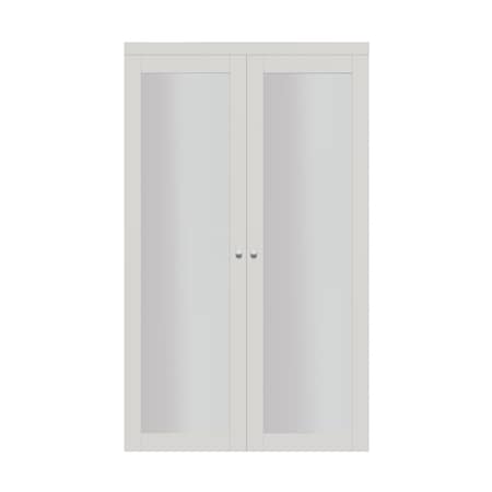 Renin Renin 30 in. x 80 1/2 in. Euro 1-Lite Design Pivot Door PV5401BWFGC030080